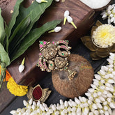 Vriksham Traditional  Lakshmi With Manga Design 1 Gram Gold Jad Billai-G20327